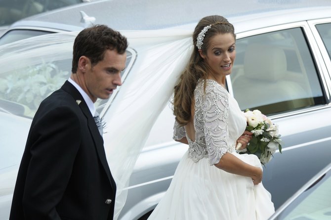 „Scanpix“ nuotr./Andy Murray ir Kim Sears vestuvės