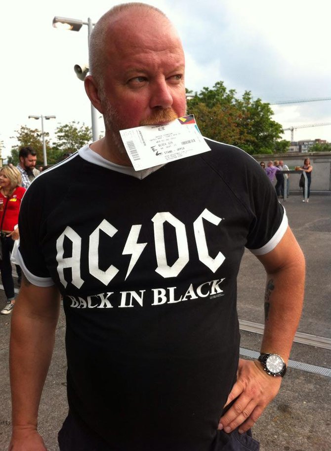 Asmeninio albumo nuotr./AC/DC koncertas Dubline