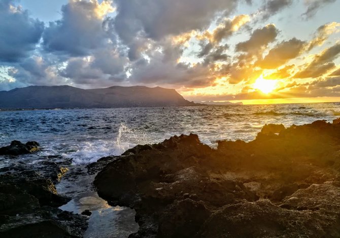 Monikos Svėrytės nuotr./Isola delle Femmine pakrantė