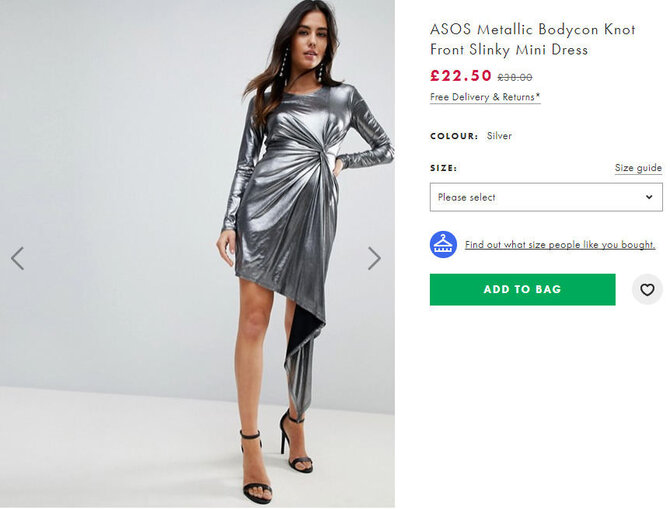 ASOS suknelė internete