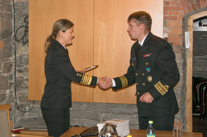 Michailo Karpuzovo nuotr./Lietuvos karininko vadovaujamas NATO laivų junginys lankėsi Norvegijoje