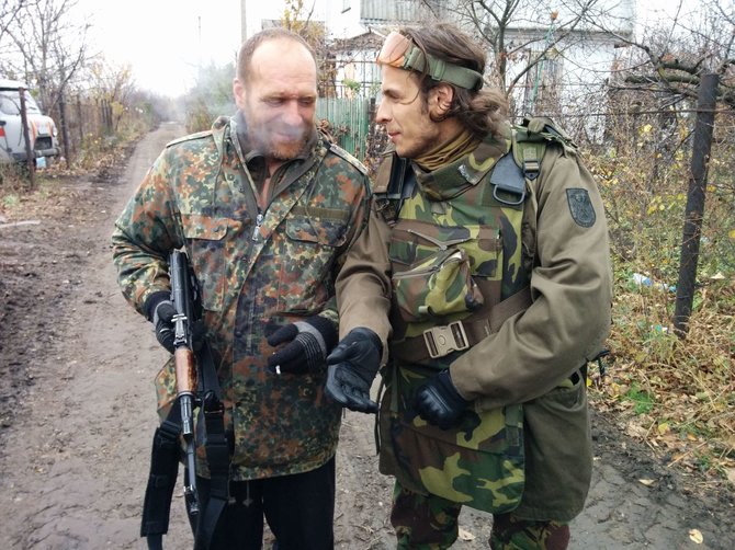 Dovydo Pancerovo nuotr./Ukrainos kariuomenės daliniai, įsikūrę Tonenkos gyvenvietėje, šalia Donecko.