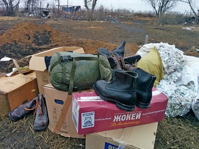 Dovydo Pancerovo nuotr./Rėmėjų parama Ukrainos kariams, fronto linijoje prie Luhansko