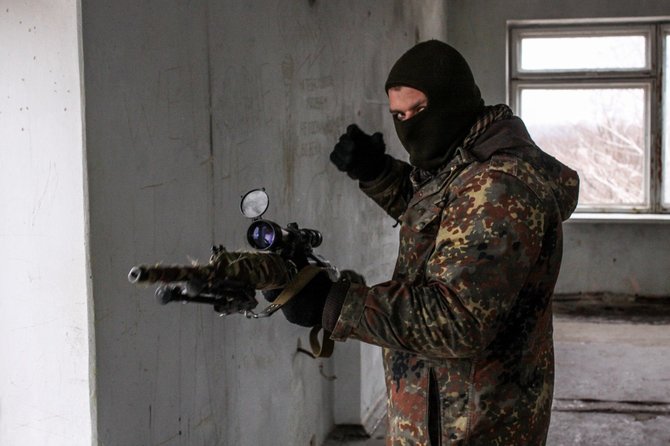 Ukrainos VRM specialiosios paskirties bataliono „Tornado“ snaiperis