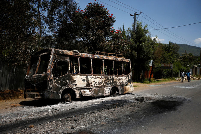 „Reuters“/„Scanpix“ nuotr./Protestų Etiopijoje pasekmės