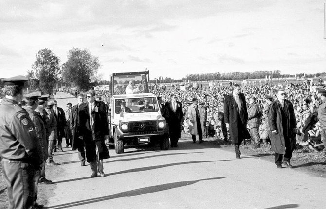 Alfredo Girdziušo nuotr./Popiežiaus Jono Pauliaus II vizito Lietuvoje akimirkos