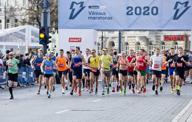 Valdo Kopūsto / 15min nuotr./„Danske Bank Vilniaus maratonas“ 2020