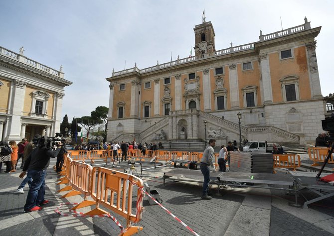„Scanpix“/„SIPA“ nuotr./Roma ruošiasi priimti jubiliejinį ES viršūnių susitikimą