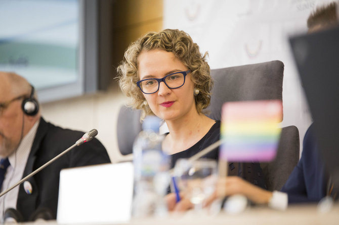 Mato Miežonio / 15min nuotr./Spaudos konferencija apie LGBT žmogaus teisių situaciją Lietuvoje