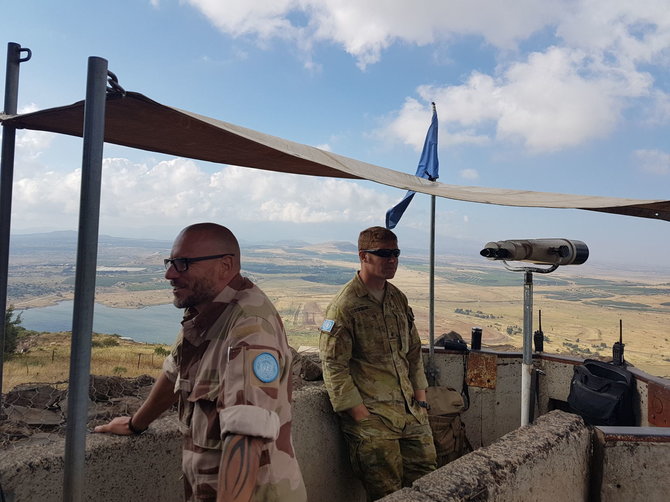 Vaidoto Beniušio / BNS nuotr./JT taikdariai Golano aukštumose 2