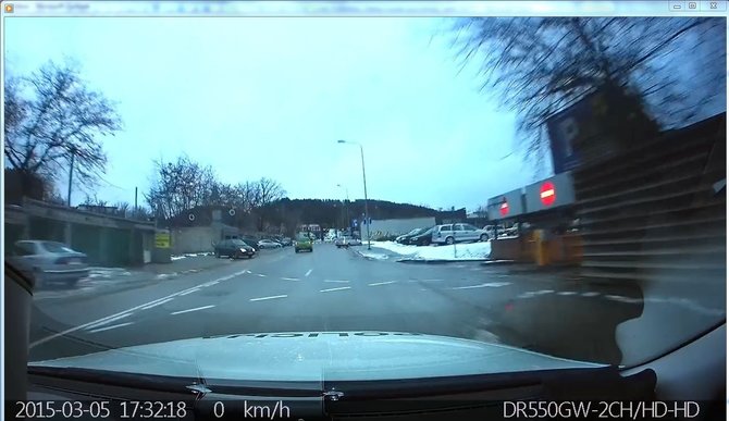 Vilniaus policijos nuotr./Renault „Megane“ automobilis, kurį vairao neblaivus vairuotojas. 