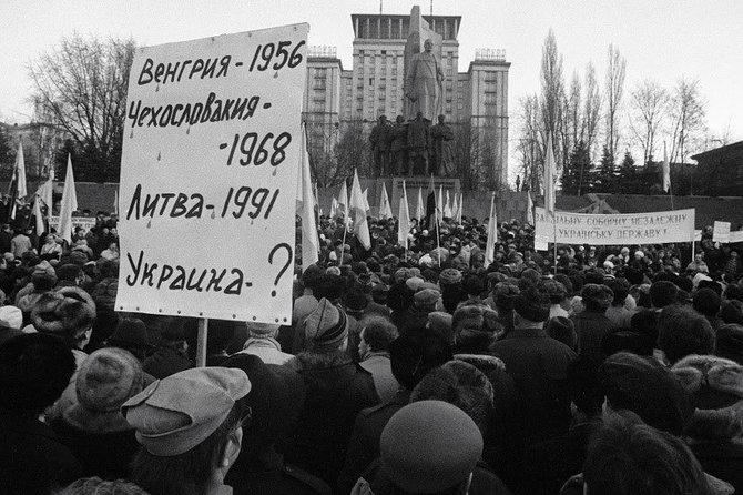 Oleksandr Klymenko/Iš mitingo Kijeve 1991m, sausio mėn. 