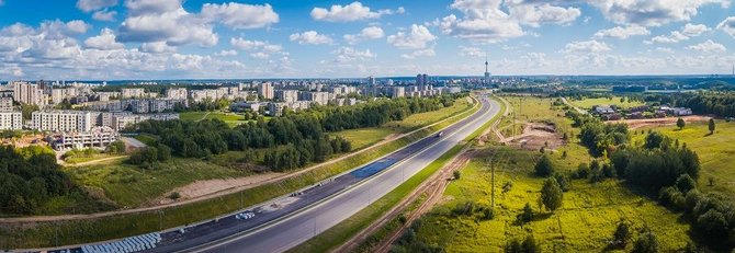 Sauliaus Žiūros nuotr./Vilniuje atidaromas Ukmergės gatvės Šiaurinės jungties viadukas