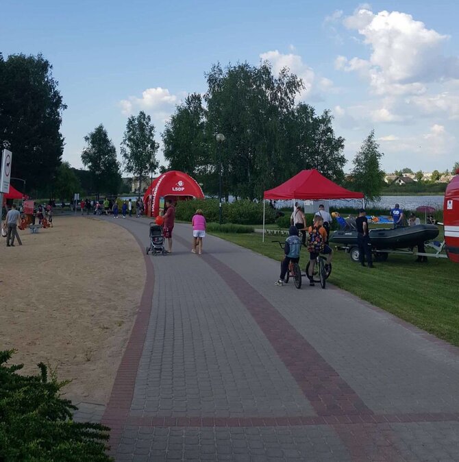 Organizatorių nuotr./LSDP reklama Utenos Kaimynų piknike