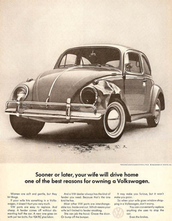 designbeep.com nuotr./„Volkswagen Beetle“ reklama JAV