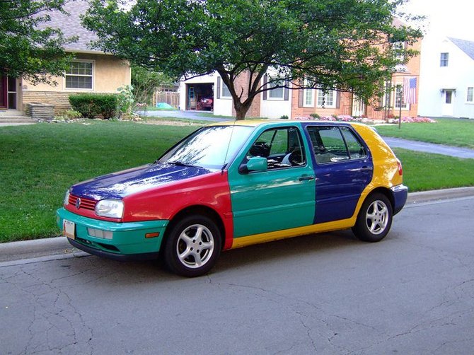 wikipedia.org nuotr./Specialaus leidimo „Volkswagen Golf Mk3 Harlequin“