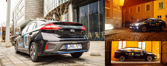 15min montažas/„Toyota Prius“ ir „Hyundai Ioniq“