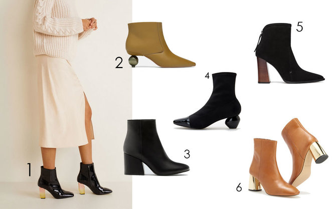 1. „Mango“, 2., 5. „Zara“, 3. „Pull & Bear“, 4., 6. „Reserved“