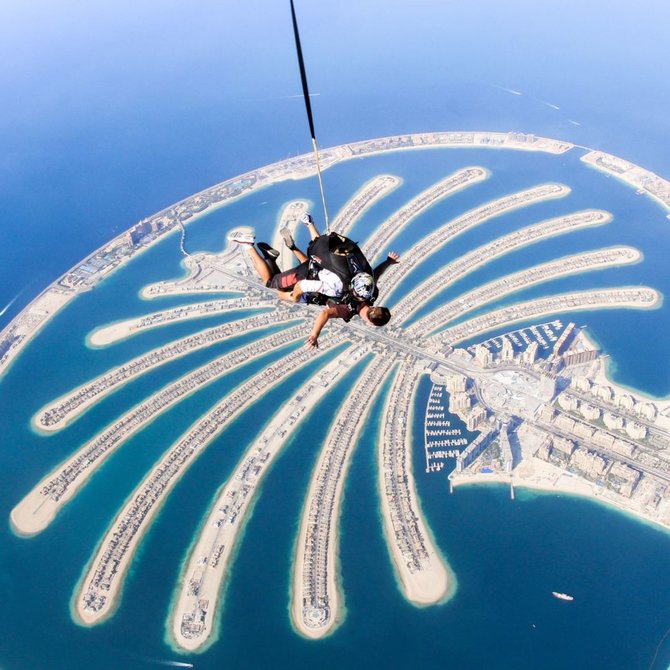 Partnerio nuotr./Dubai Skydive