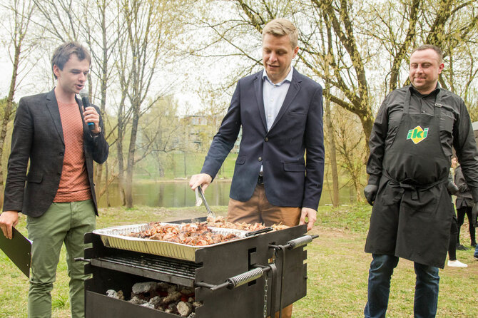 Partnerio nuotr./Nauja grilio zona Vingio parke kvies nelaukti penktadienio lietaus 
