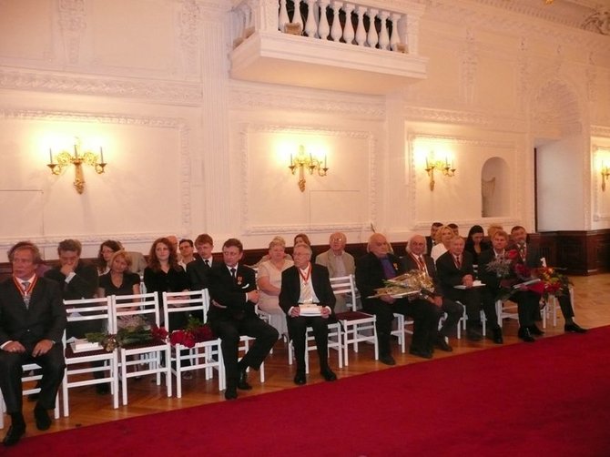 Kauno miesto savivaldybės nuotr./S.Rolduginas ceremonijos metu (kairėje)