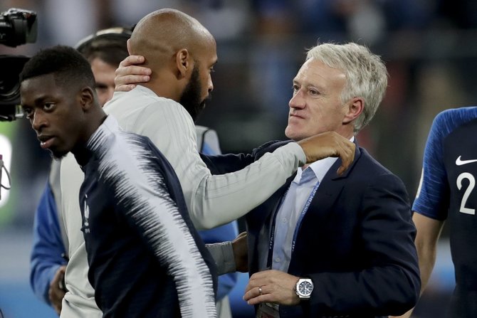 „Scanpix“ nuotr./Thierry Henry ir Didier Deschamps'as