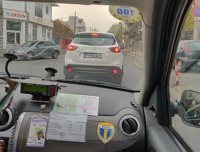 Mariaus Bagdono nuotr./Taksi Rumunijoje