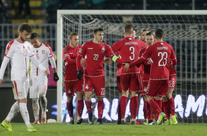 „Scanpix“ nuotr./UEFA Tautų lyga: Serbija – Lietuva