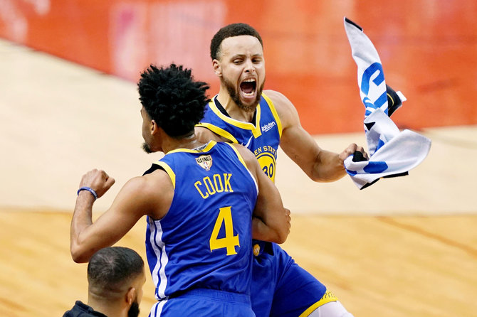 „Scanpix“ nuotr./NBA finalo antrosios rungtynės: „Raptors“ – „Warriors“