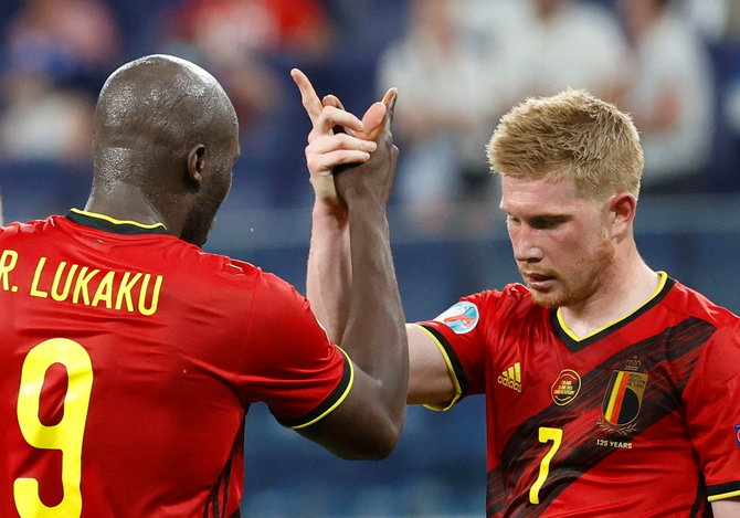 „Reuters“/„Scanpix“ nuotr./Romelu Lukaku ir Kevinas De Bruyne