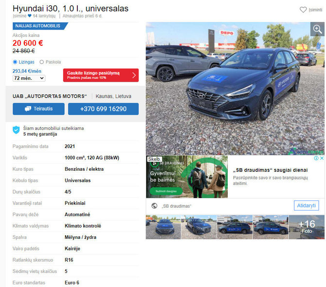 Išparduodami „Hyundai“ automobiliai