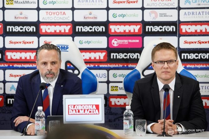 HNK Hajduk Split nuotr./Lukša Jakobušičius ir Valdas Dambrauskas