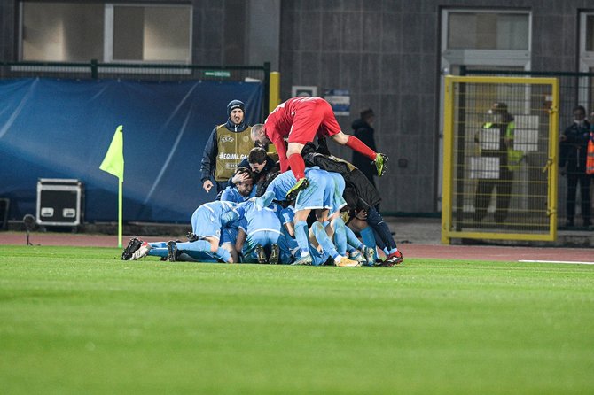 FSGC nuotr./San Marino futbolininkų džiaugsmas po įvarčio