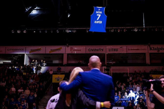 LKL nuotr./Martyno Mažeikos pagerbimas