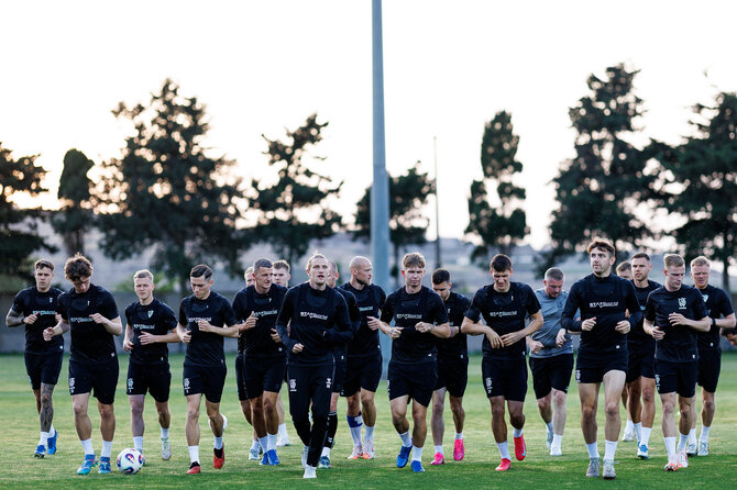 Elvio Žaldario/LFF nuotr./Lietuvos futbolininkai Maltoje