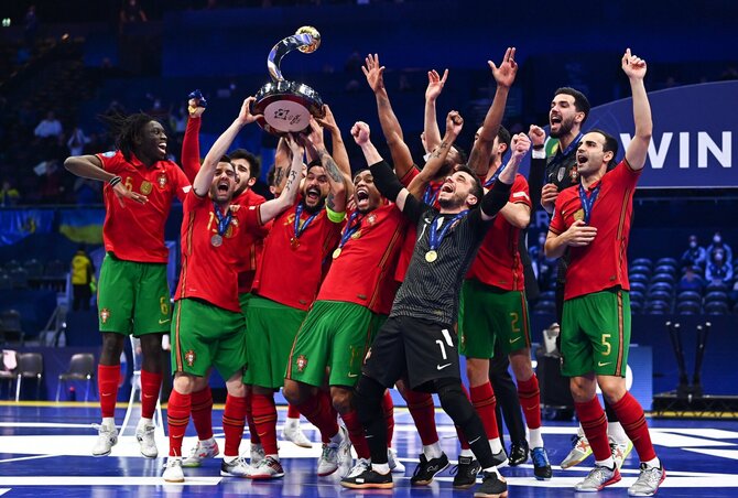 UEFA nuotr./Portugalijos salės futbolininkai gins titulą