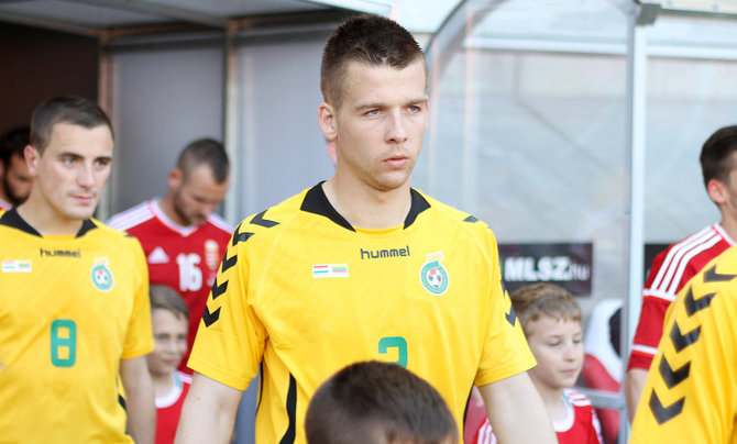 Vaidoto Januškos/LFF nuotr./Futbolas: Vengrija - Lietuva