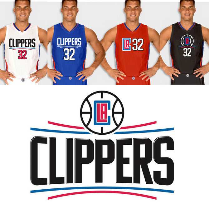 „Los Angeles Clippers“ logotipas ir naujosios aprangos