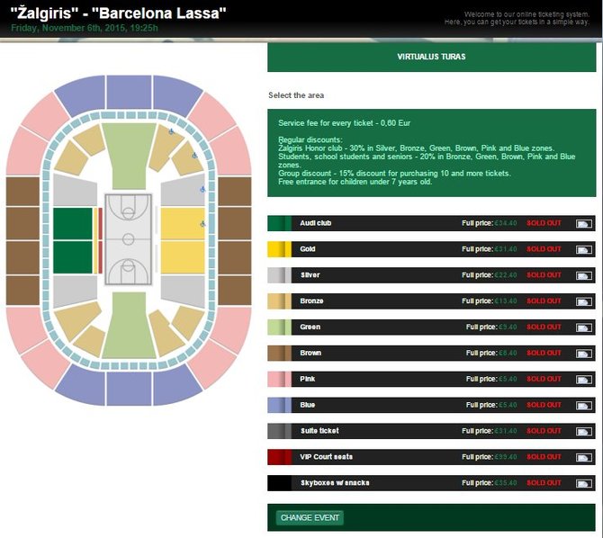 „Žalgiris“ – „Barcelona“ bilietai