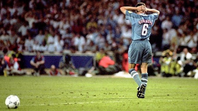 Garethas Southgate'as po „Euro 96“ pusfinalio