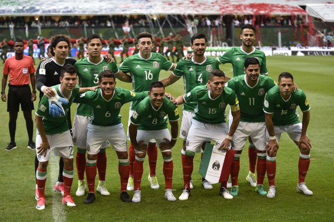 AFP/„Scanpix“ nuotr./Meksikos futbolo rinktinė