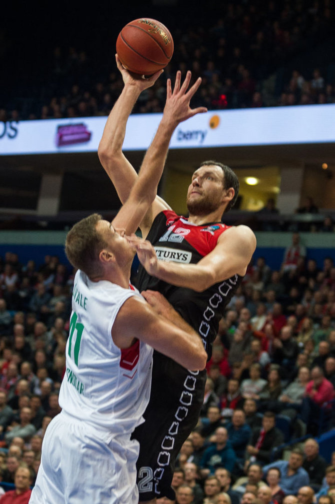 Alfredo Pliadžio nuotr./Europos taurės turnyro mačas: Vilniaus „Lietuvos rytas“ – Krasnodaro „Lokomotiv“.