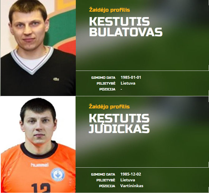 Kęstučio Bulatovo profiliai svetainėje Lietuvosfutbolas.lt 