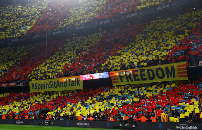„Reuters“/„Scanpix“ nuotr./„Camp Nou“ stadionas prieš „El Clasico“
