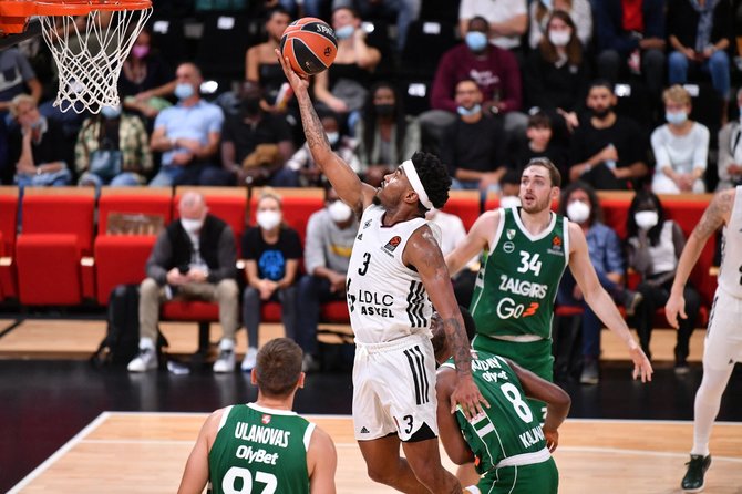 AFP/„Scanpix“ nuotr./Vilerbano ASVEL – Kauno „Žalgiris“