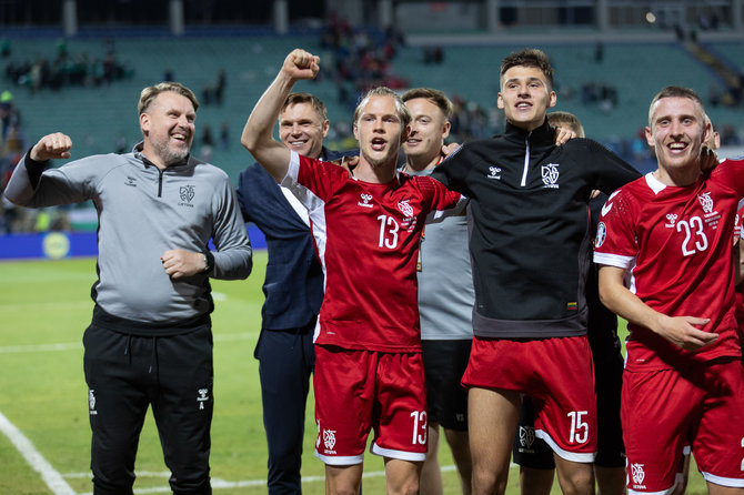 nuotr. Elvio Žaldario/LFF/Lietuvos rinktinės triumfas