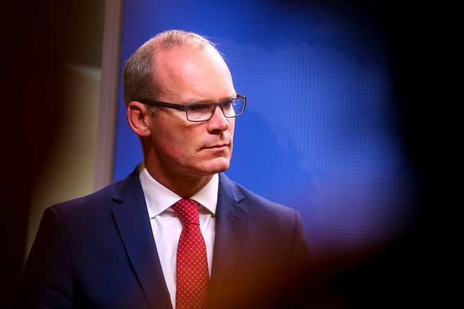 Vidmanto Balkūno / 15min nuotr./Simono Coveney spaudos konferencija 