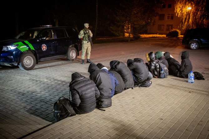 Vidmanto Balkūno / 15min nuotr./Sulaikyti migrantai