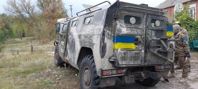 Pašnekovo pateikta nuotrauka/Ukrainiečių kontrpuolimo vaizdai lietuvio akimis