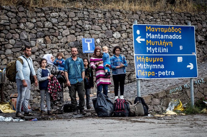 Vidmanto Balkūno/15min.lt nuotr./Migrantai Lesbo saloje